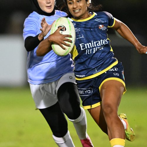 Dubai Sevens - International Open Women. UKAF (W) v Hong Kong China Dragons